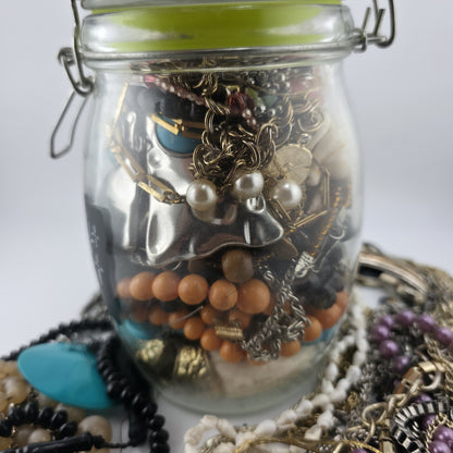 Beautiful Mystery Vintage To Now Soft Romantic Costume Jewelry Jewels Jar