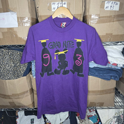 Rare Vintage Disney GradNite 1993 Mickey Mouse Stussy Tee 90s Size Small/Medium