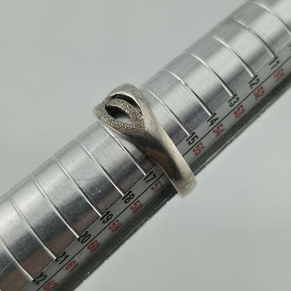 Vintage Sterling Silver Ring  925 Intertwined Design Size 7.5