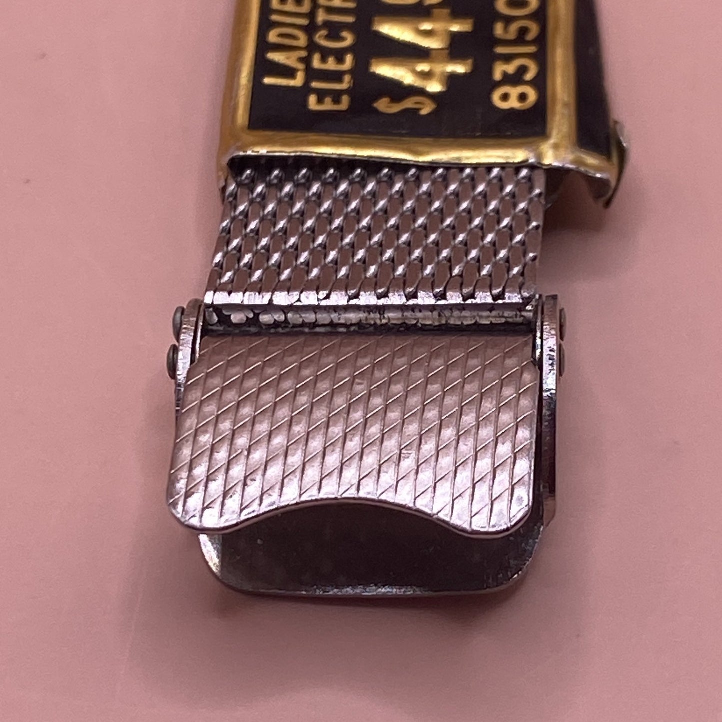 Timex Electric Domed Watch Women 30mm Silver Tone Mesh Band New Battery Vintage