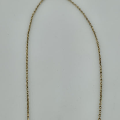 925 Italy SU Gold Plated Heart Pendant Necklace 16"