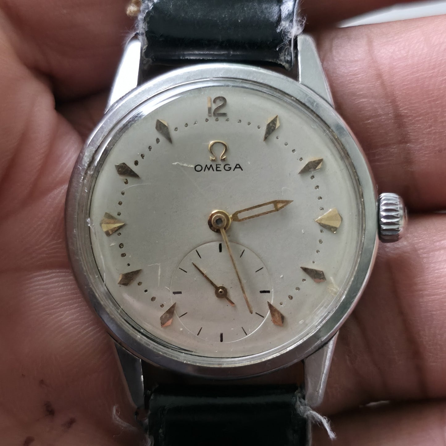 Omega Watch Ranchero Rare Movement 268 Manual Wind White Dial Vintage Working