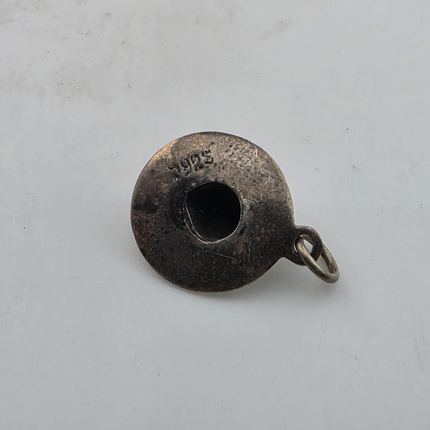Mexico Sterling Silver Sombrero Hat Charm Vintage Patina 925