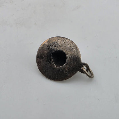 Mexico Sterling Silver Sombrero Hat Charm Vintage Patina 925