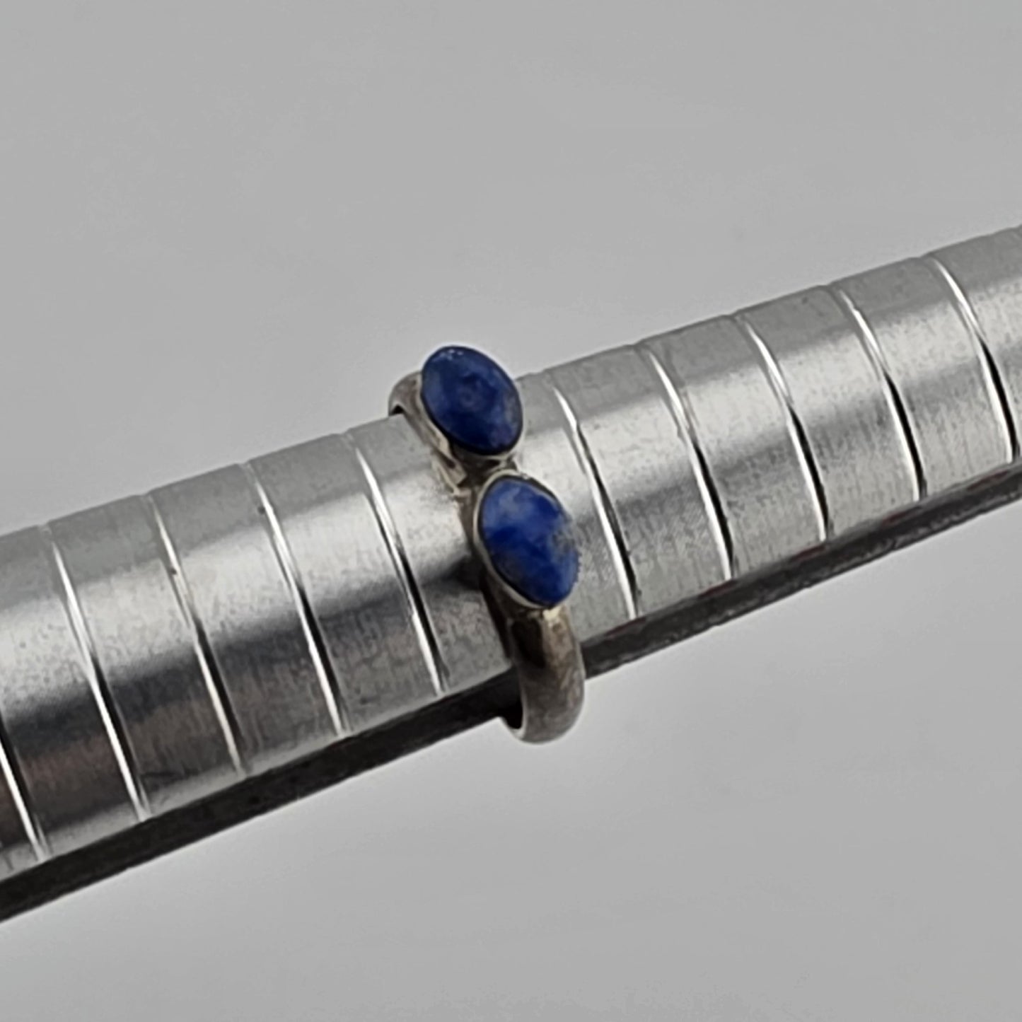 Sterling Silver Ring 925 Blue Lapis Stone Size 4.5