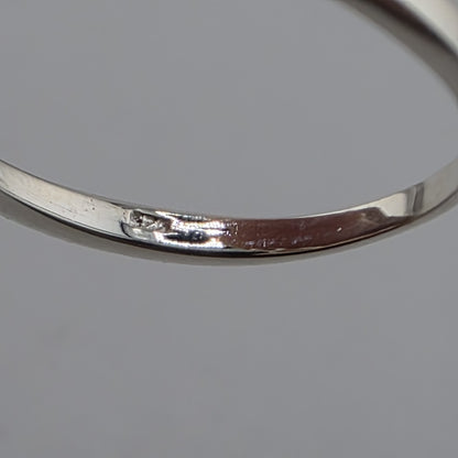 925 Sterling Silver Natural Blue Topaz Ring Size 7 Abstract Artisan Jewelry