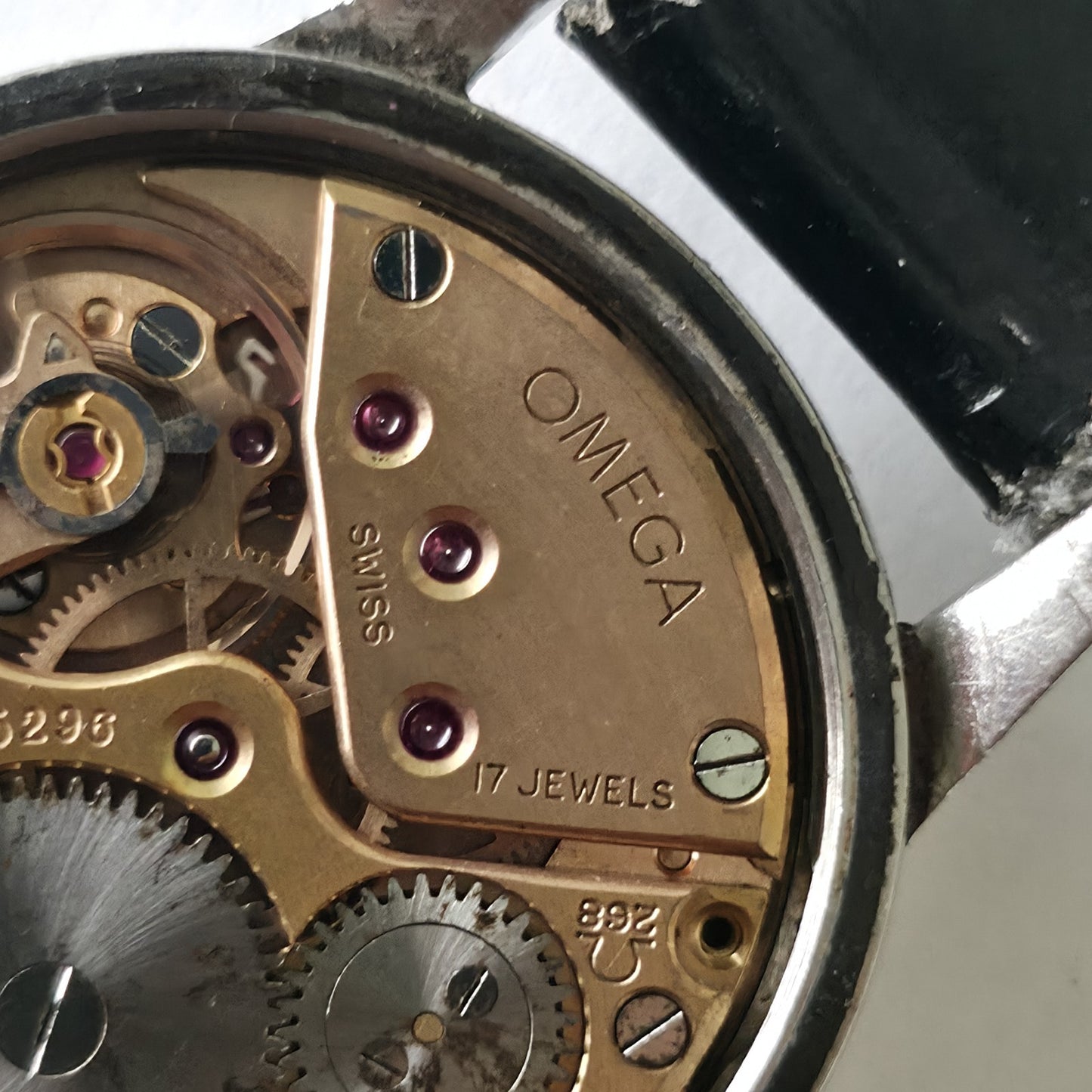 Omega Watch Ranchero Rare Movement 268 Manual Wind White Dial Vintage Working