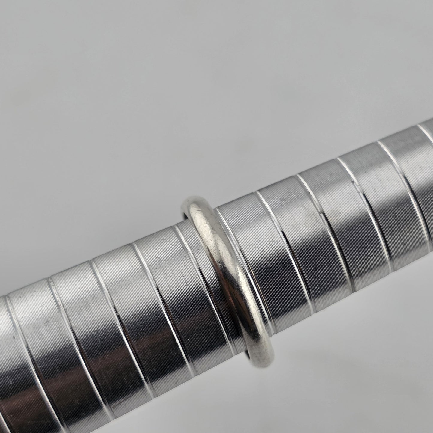 925 Sterling Silver Plain Band Ring Men Women Unisex Wedding Promise Minimal 6.5