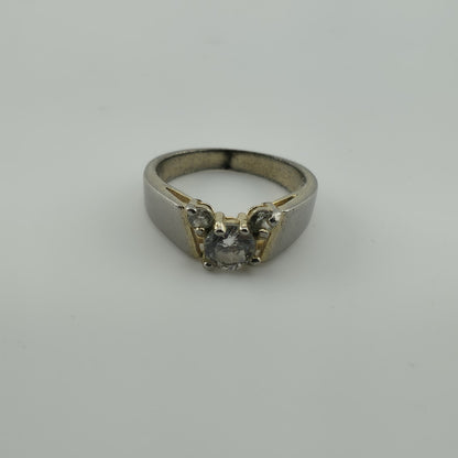 Disney Sterling Silver Ring Cubic Zirconia Mickey Mouse Size 4.75