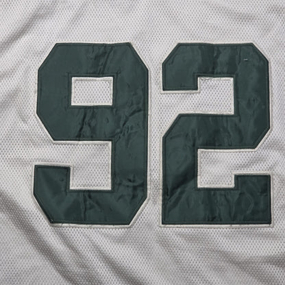 Mitchell & Ness Throwbacks Sewn Stitched Reggie White #92 White Jersey size 58