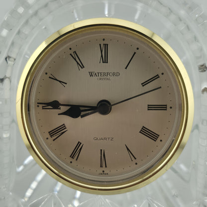 WATERFORD CRYSTAL LISMORE CARRIAGE CLOCK — 7" MANTLE / DESK