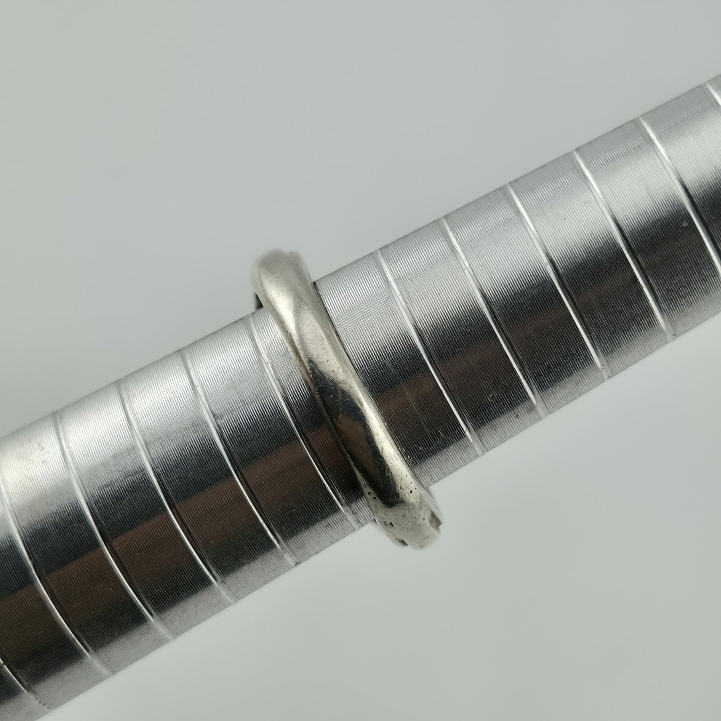 925 Sterling Silver V Shape White Lab Opal Silver Chevron Rings 8.25