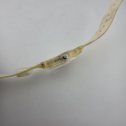 Swatch Watch SAUTE MOUTON Watch GK384 Foot Hand Print crayon 2002 New Battery