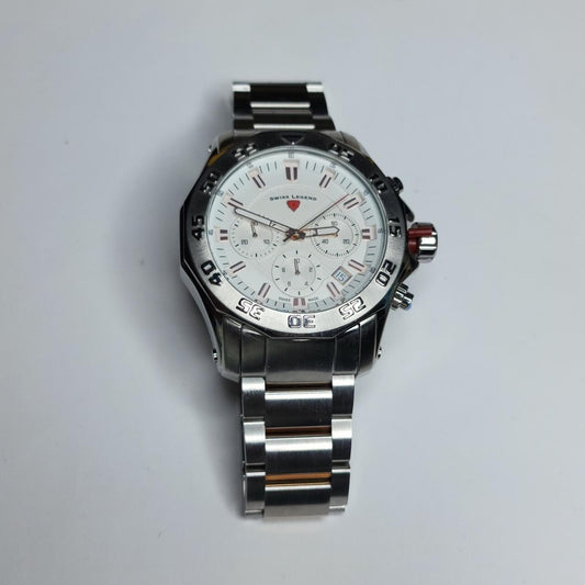 Swiss Legend Watch Islander Chronograph Men's 16199SM-SR-22S Stainless Steel 45m