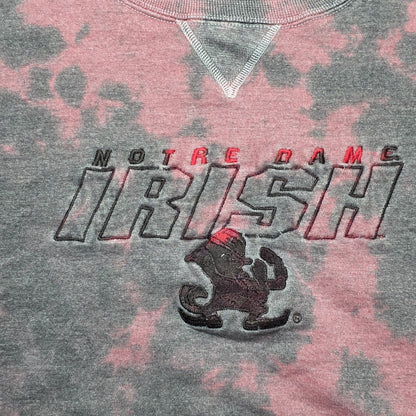 Furst Of A Kind Sweatshirt NCAA NOTRE DAME FIGHTING IRISH Acid Wash Distressed