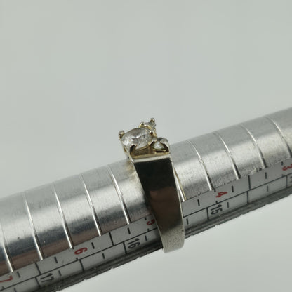 Disney Sterling Silver Ring Cubic Zirconia Mickey Mouse Size 4.75