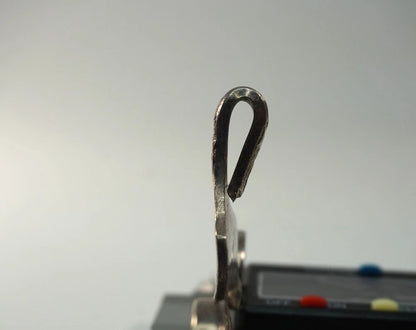 Hand Made Silverware Pendant 925 Sterling Silver Abstract Art 23.5g Vintage Fork