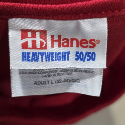 Champion SJP St Johns Prep Red Storm Laege Red Shirt Vintage