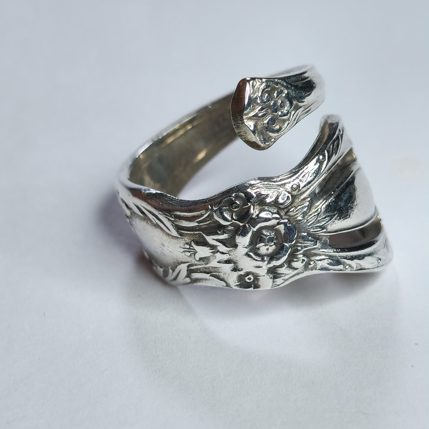 Rogers Bros 1847 Spoon Ring 925 Sterling Silver Size 6 Vintage Flatware Jewelry
