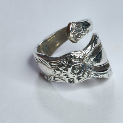 Rogers Bros 1847 Spoon Ring 925 Sterling Silver Size 6 Vintage Flatware Jewelry