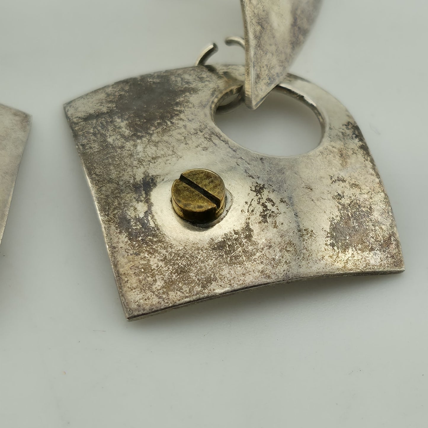 Vintage Mexico 925 Sterling Silver Earrings — Marked 952 Tg 259 Mexico