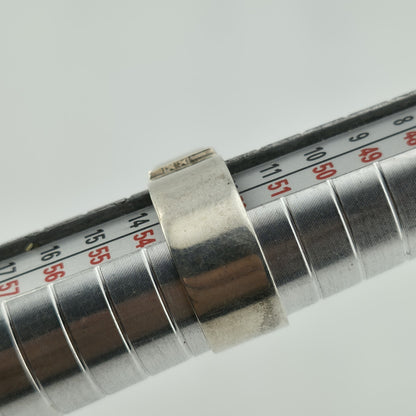 Alice Platero Sterling Silver Ring Size 6.5  Blue Stone artisan Navajo Vintage