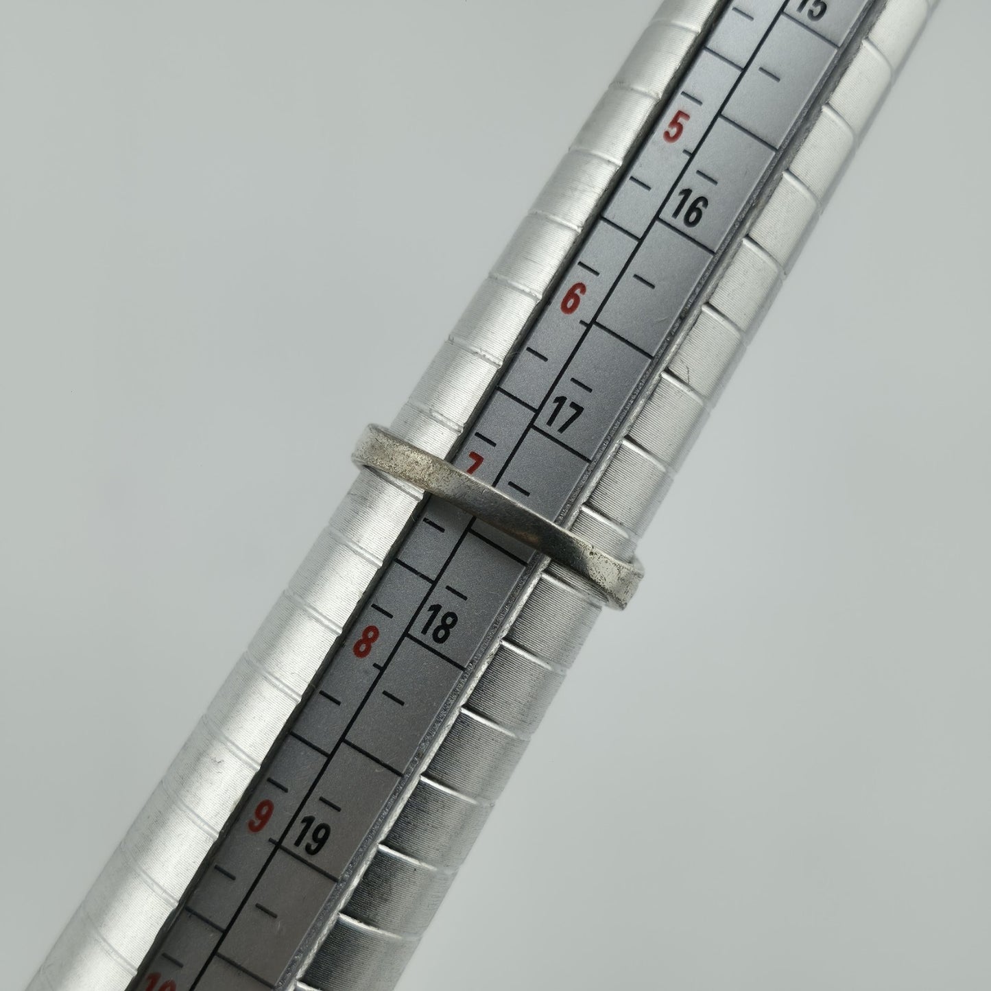 Sterling Silver 925 Amethyst Ring CZ Accent Swirl Band Vintage Size 7.25