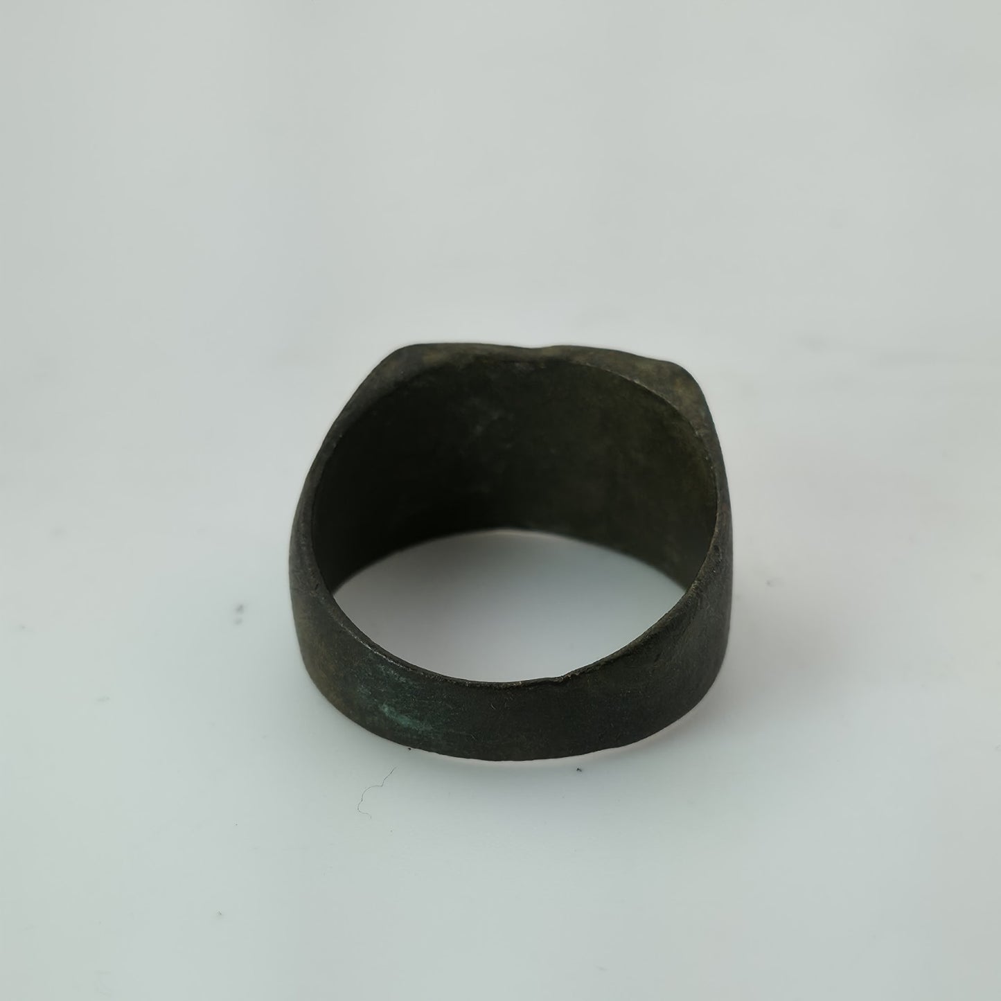 WWII German 27th Panzer Division Brass Ring Size 7.25 Battle Worn Eastern Front