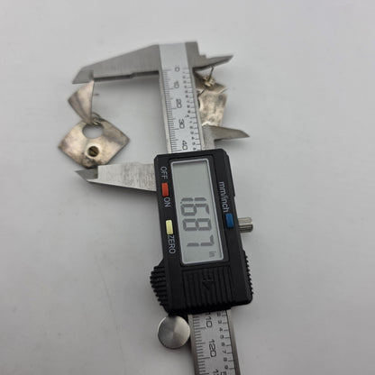 Vintage Mexico 925 Sterling Silver Earrings — Marked 952 Tg 259 Mexico