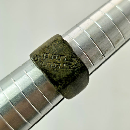 WWII German 27th Panzer Division Brass Ring Size 7.25 Battle Worn Eastern Front