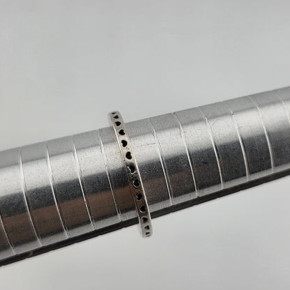 pandora sterling silver ring size 8.75 Hearts Stackable Band ALE 60 925