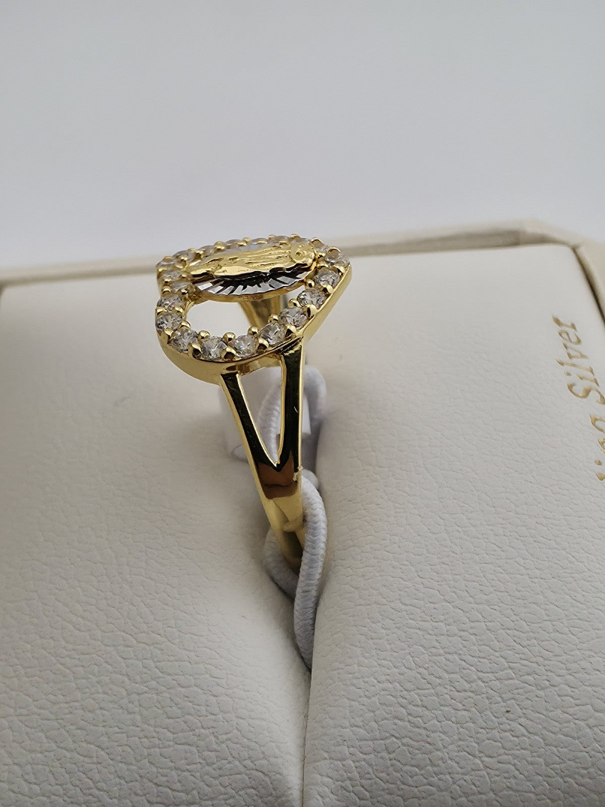 Cynthia Rowley Sterling Silver 925 Madonna Ring 7 Catholic Christian Jewelry New