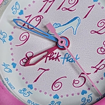 Flik Flak Disney Princess Cinderella Watch Swiss Pink Quartz Swatch 2011