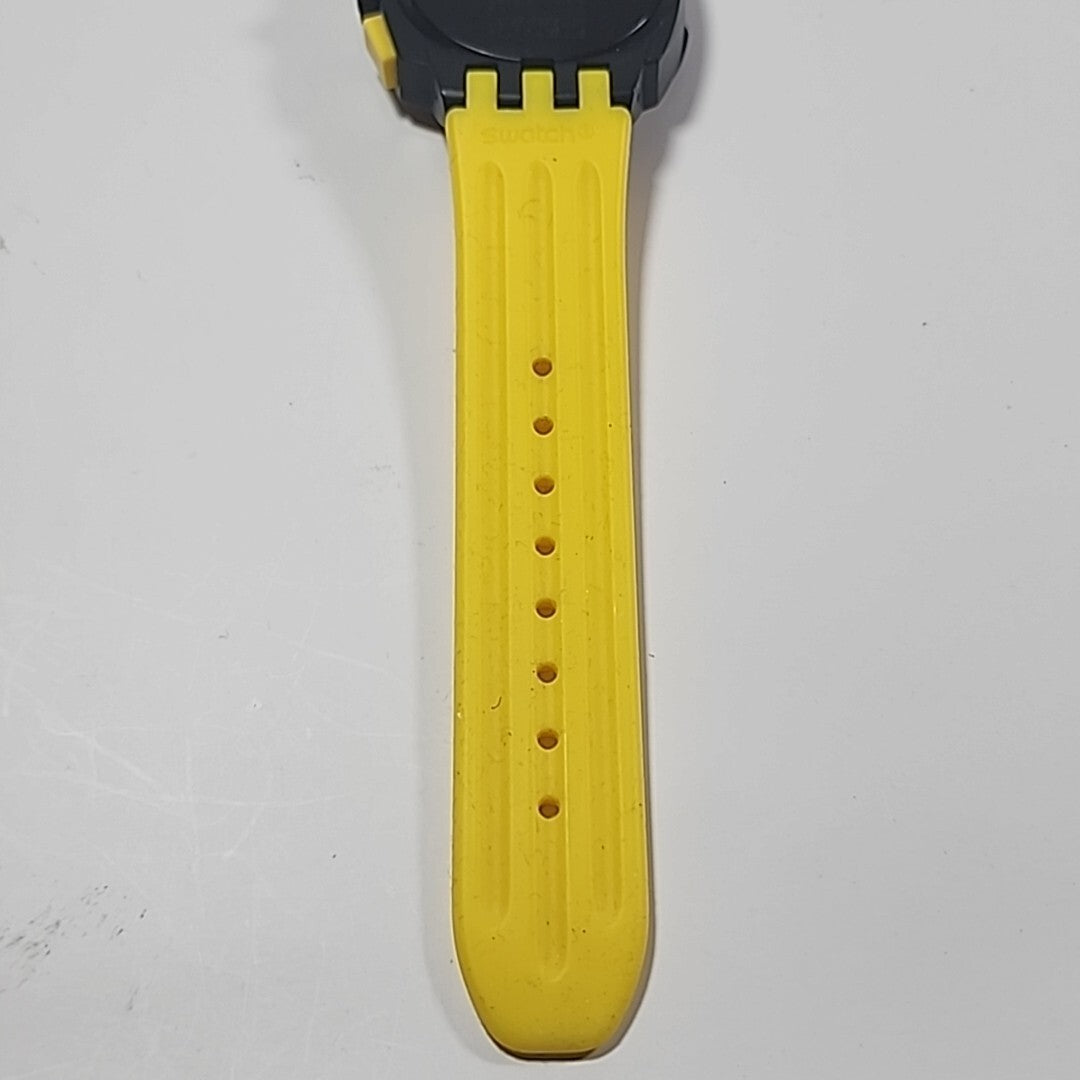 Swatch Chrono YELLOW HEAD SUIB401 - near mint condition WORKING