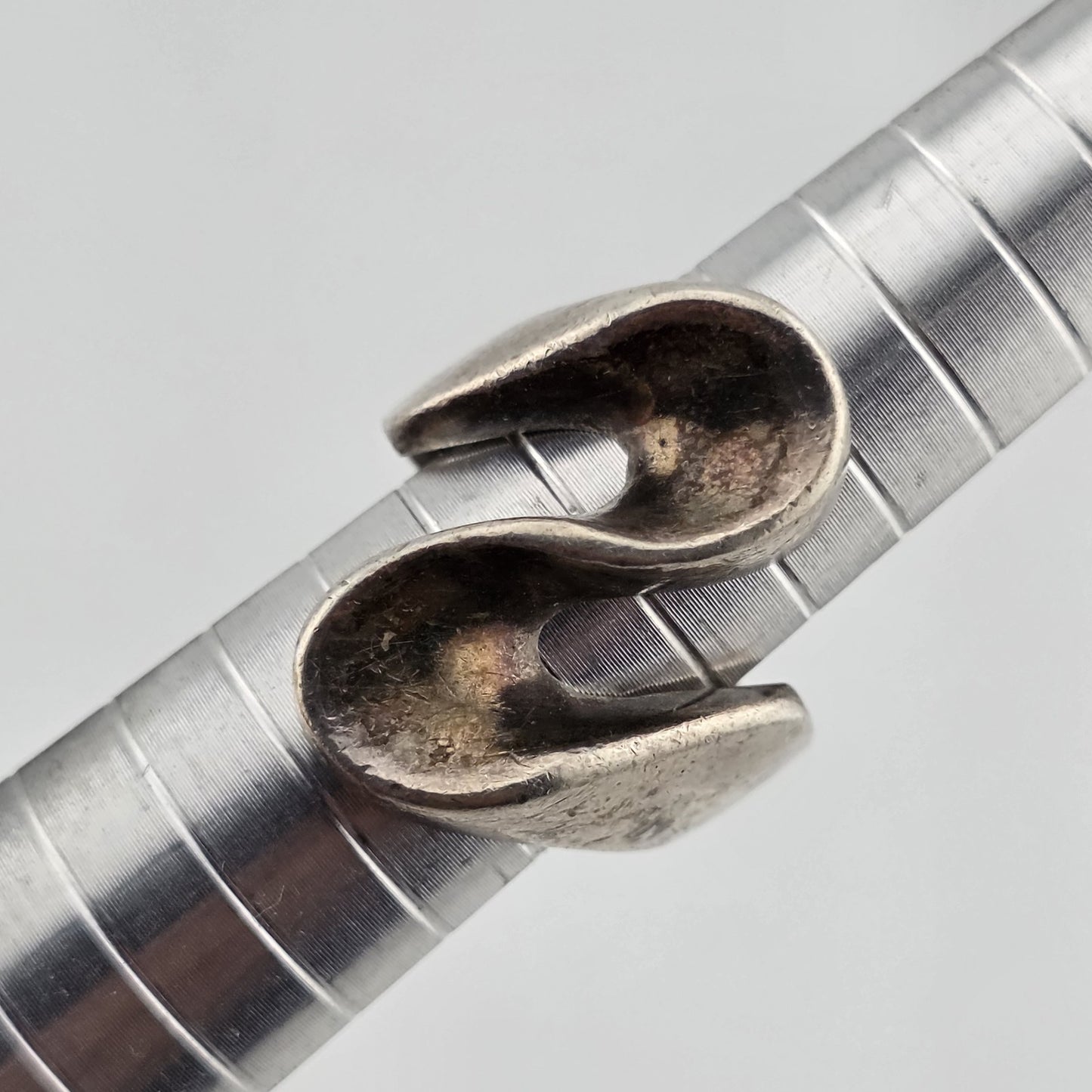 STERLING SILVER Ring MCM MODERN MODERNIST Koppel Abstract SIGNED HEAVY 6.5 VTG