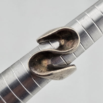 STERLING SILVER Ring MCM MODERN MODERNIST Koppel Abstract SIGNED HEAVY 6.5 VTG