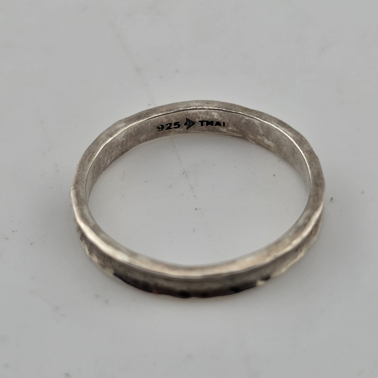 SILPADA RING STERLING 925 HAMMERED STACKABLE CONCAVE SIZE 7