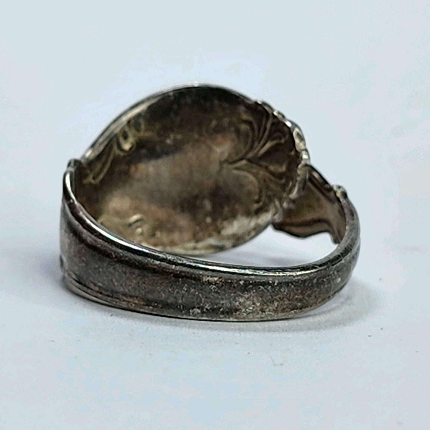 Vintage Signed Rogers Bros 1847 Spoon Ring 925 Sterling Silver Size Adjustable