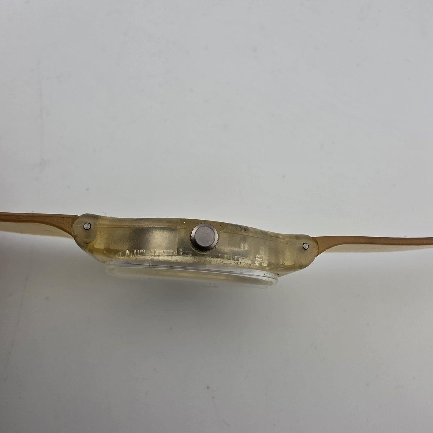 Swatch GK100 Jelly Fish Transparent Gent 34mm 1985 Vintage AG1985 Swiss Watch