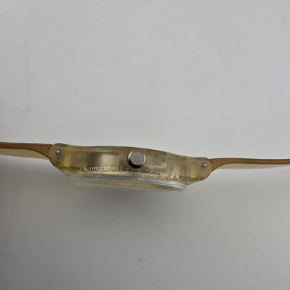 Swatch GK100 Jelly Fish Transparent Gent 34mm 1985 Vintage AG1985 Swiss Watch