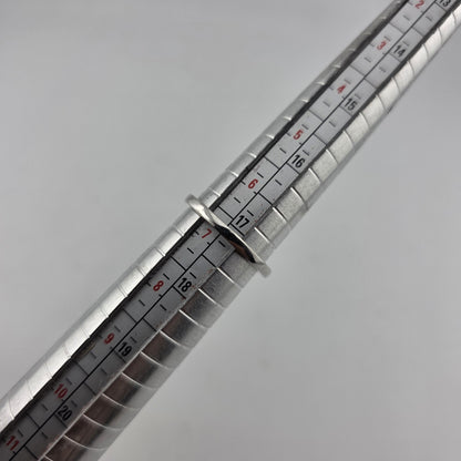 Sterling Silver Ring  925 Size 6.75 White Colorless Stone