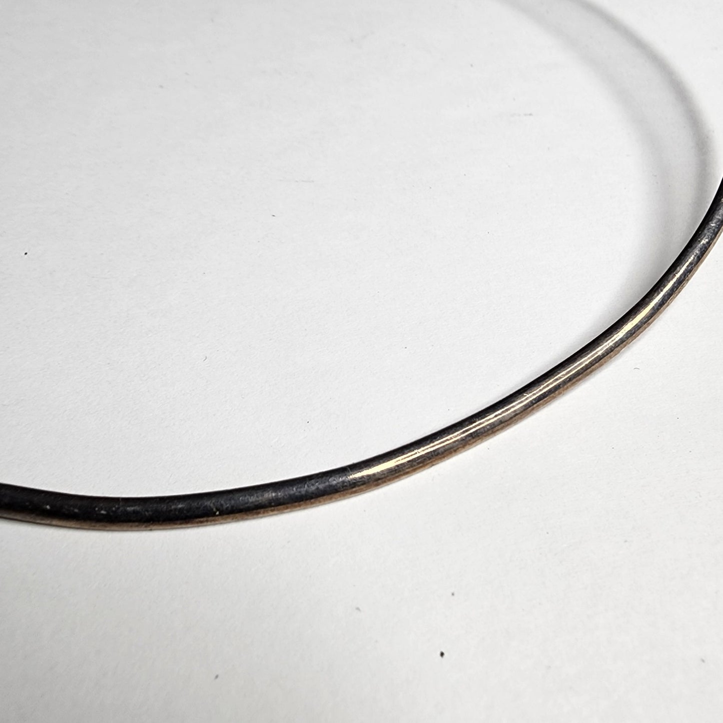 Sterling Silver Collar Choker Necklace 925 Solid Silver Tested Bendable