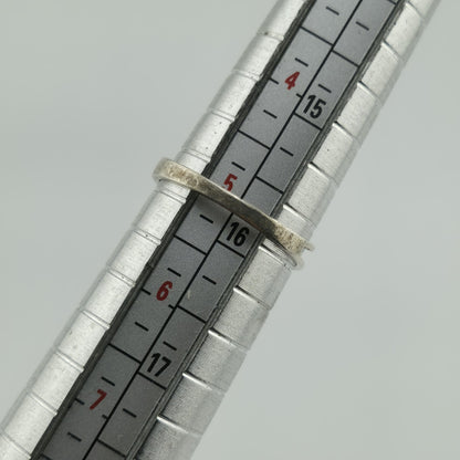 Ring White stone Sterling Silver 925. Womens Jewelry size 5.25 Vintage