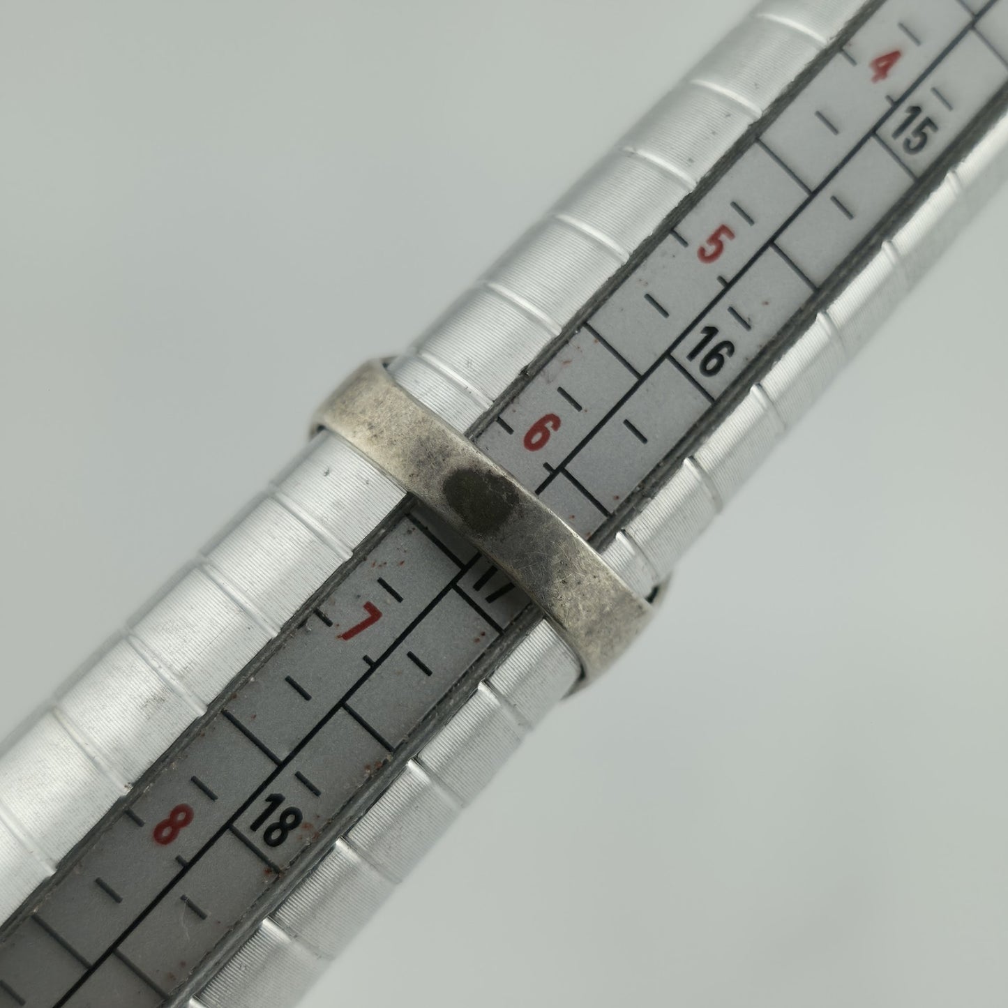 Ring Sterling Silver MCM MODERN contemporary Artisan Organic Minimalist Size 6.2