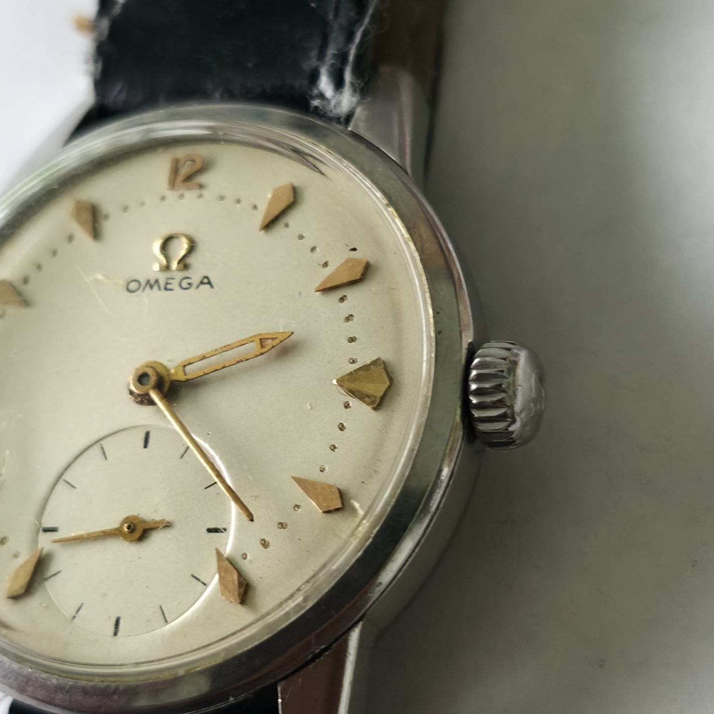 Omega Watch Ranchero Rare Movement 268 Manual Wind White Dial Vintage Working