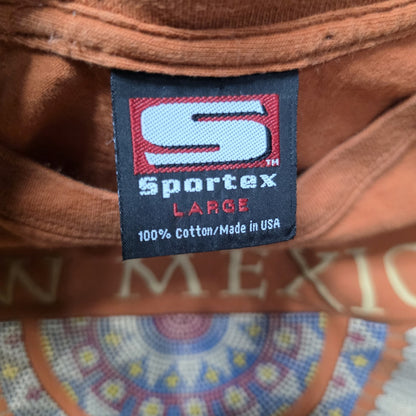 Vintage New Mexico T Shirt Mens Large Rust Brown Native American Graphic USA