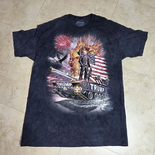 Donald trump The Mountain Shirt Mens XL Black Big Print 2016 USA 47 president