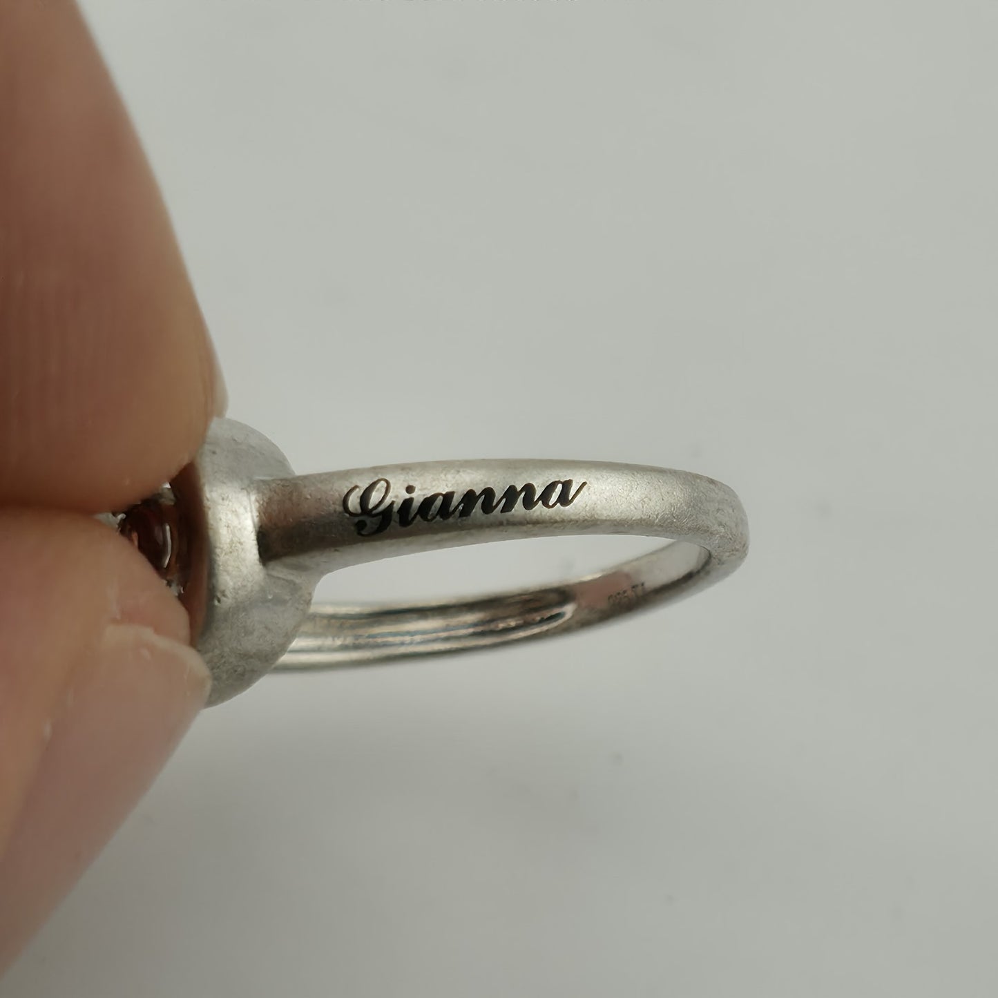 Sterling Silver Ring 925 Blue Topaz Size 7 Personalized Jessica Gianna