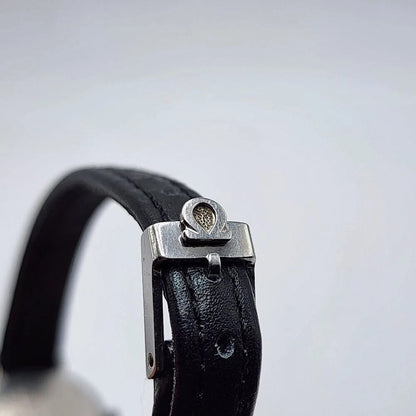 Omega Watch 511.0426 Geneve 19mm Women's Silver X Black manual 17 Jewels working