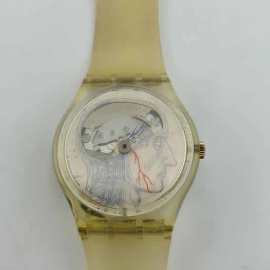 Swatch Watch GK247 Jo Whaley Ticking Brain 1997 Artist Series Limited Working